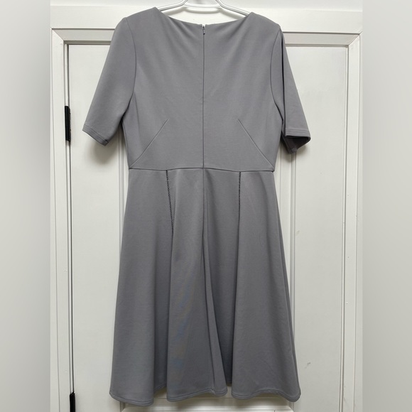Reiss Tianna A-Line Dress With Trim Detail in Chromatic Blue - Picture 4 of 5
